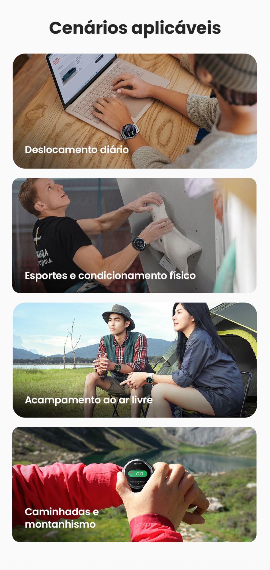 HAYLOU Solar Neo Smartwatches 1,53" Display HD 24H Monitoramento