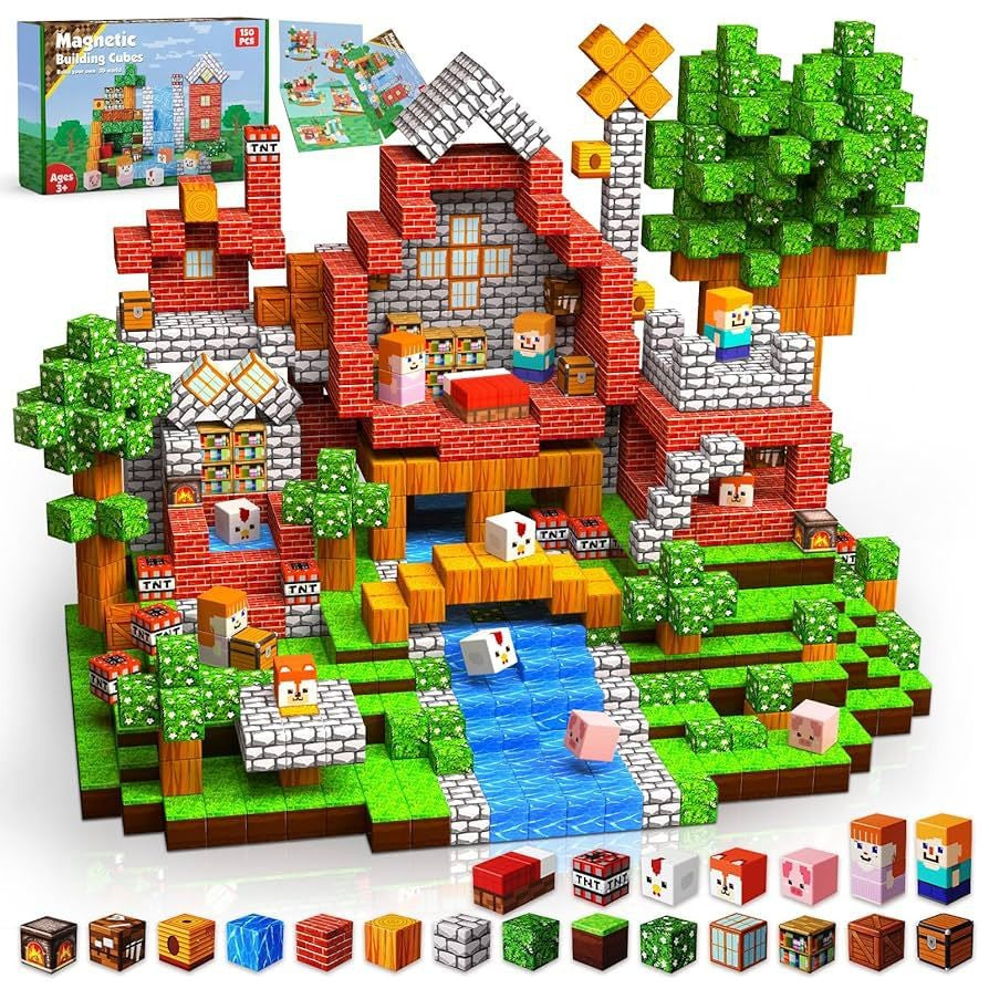 Blocos de construção magnéticos MINECRAFT