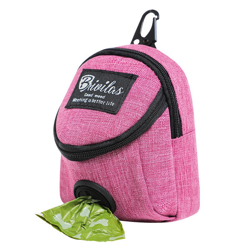 Bolsa de petiscos com porta sacos pet
