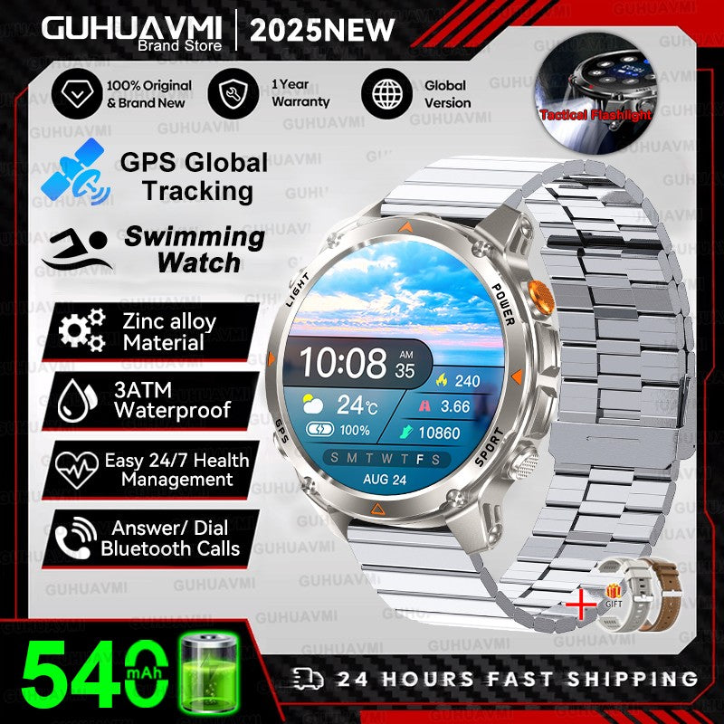 Smartwhatch 2025 GPS a Prova d' Agua 3ATM