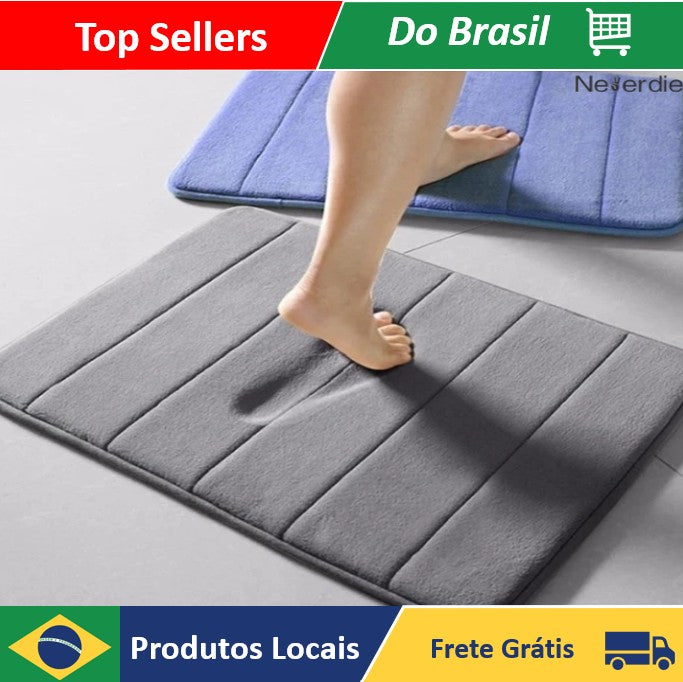 Tapete De Banheiro Antiderrapantes Em Relevo De Calçada