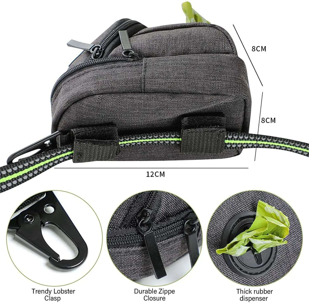 Bolsa de petiscos com porta sacos pet