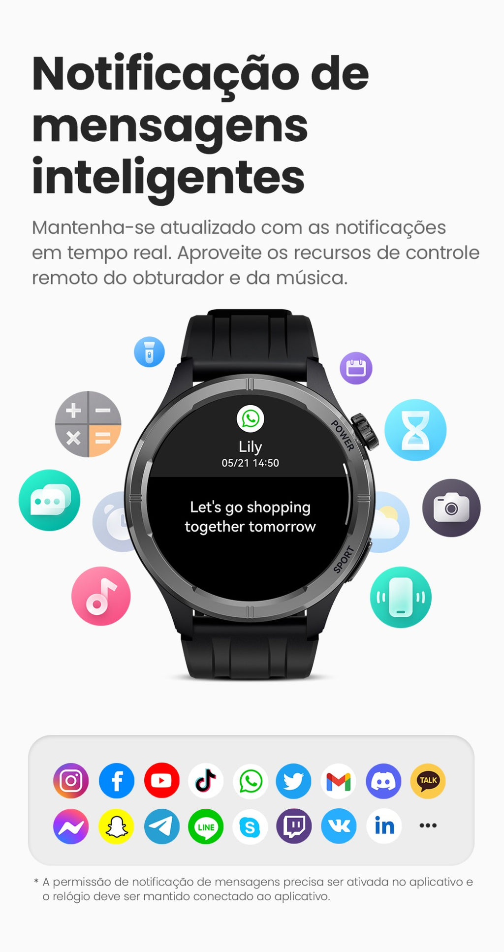 HAYLOU Solar Neo Smartwatches 1,53" Display HD 24H Monitoramento