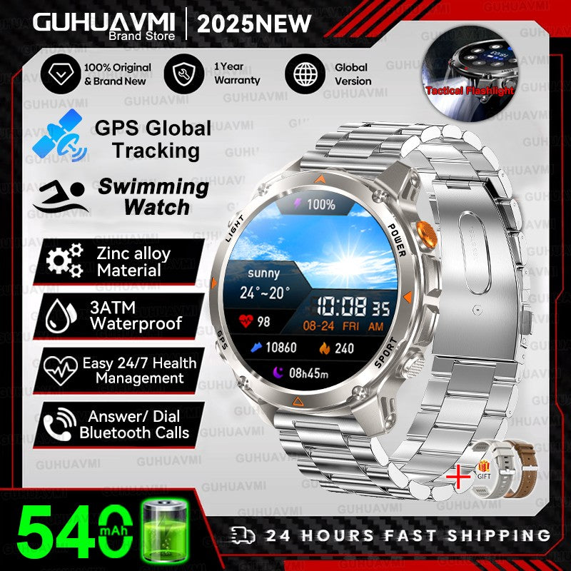Smartwhatch 2025 GPS a Prova d' Agua 3ATM