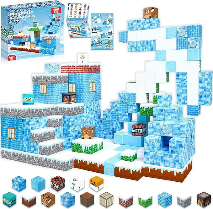 Blocos de construção magnéticos MINECRAFT