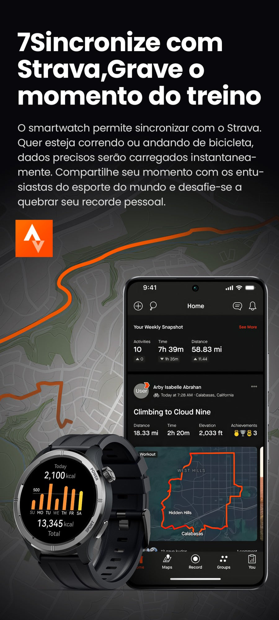 HAYLOU Solar Neo Smartwatches 1,53" Display HD 24H Monitoramento