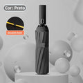 24 Ossos Guarda Chuva Automático Dobrável Proteção UV UP50+