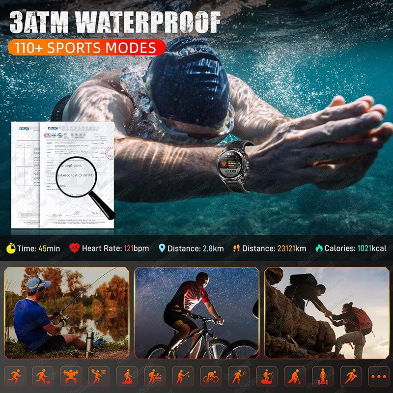 Smartwhatch 2025 GPS a Prova d' Agua 3ATM