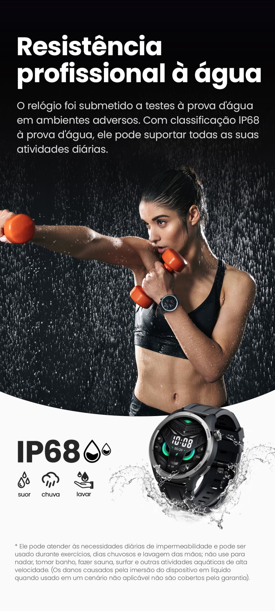 HAYLOU Solar Neo Smartwatches 1,53" Display HD 24H Monitoramento
