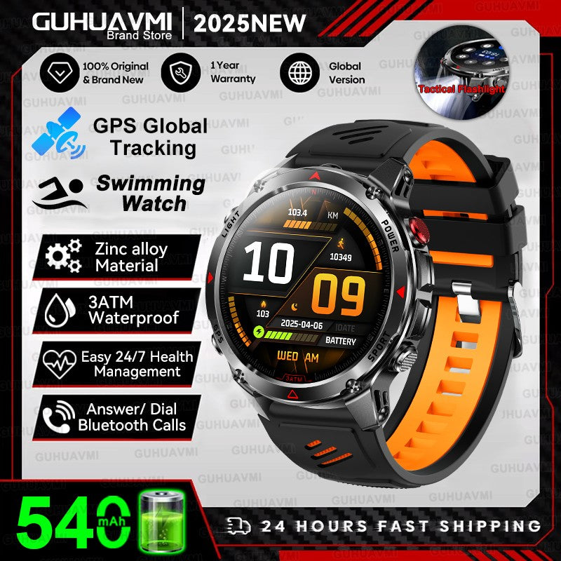 Smartwhatch 2025 GPS a Prova d' Agua 3ATM