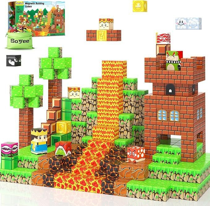 Blocos de construção magnéticos MINECRAFT