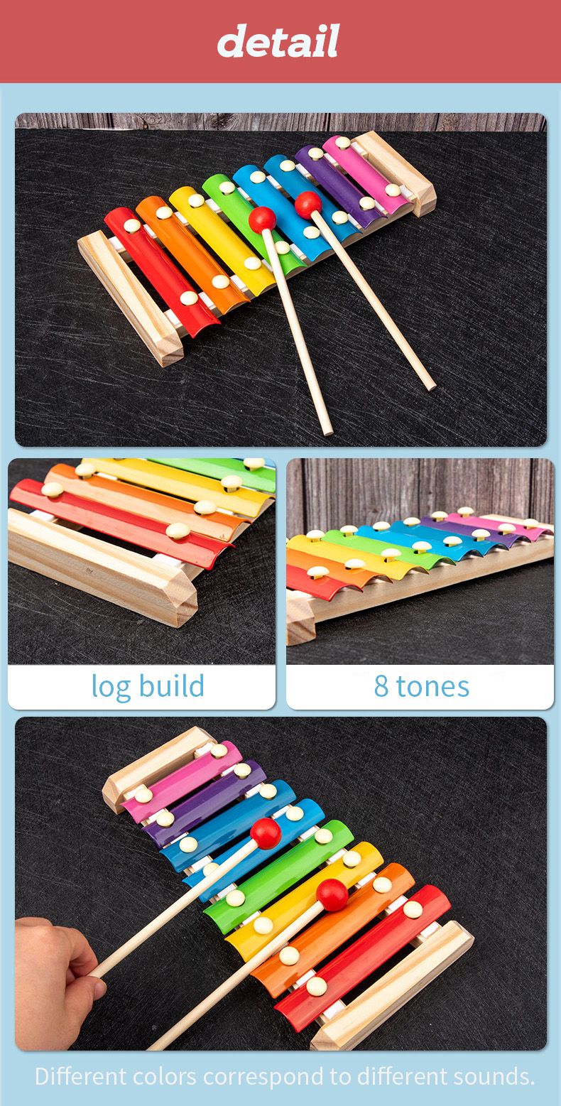 Kit Brinquedos montessori de madeira Instrumentos