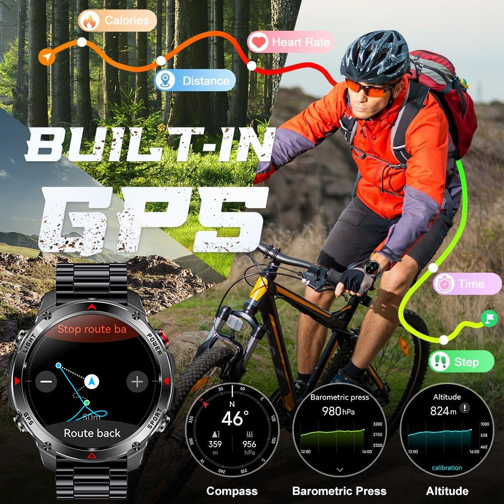 Smartwhatch 2025 GPS a Prova d' Agua 3ATM