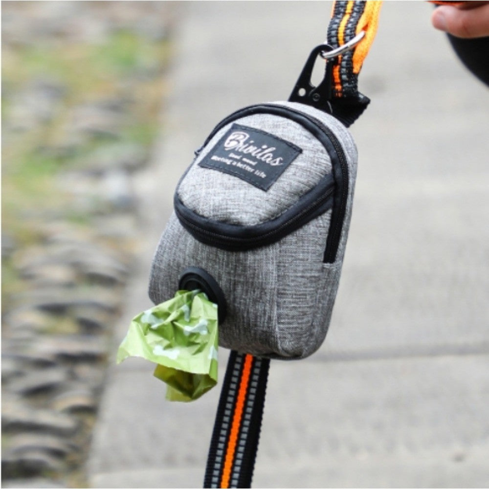 Bolsa de petiscos com porta sacos pet