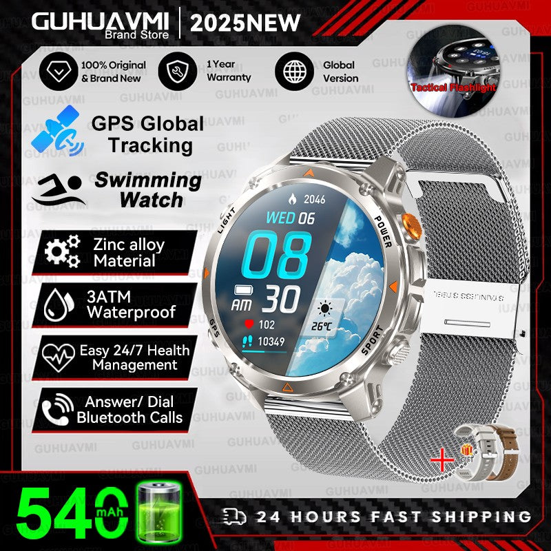Smartwhatch 2025 GPS a Prova d' Agua 3ATM