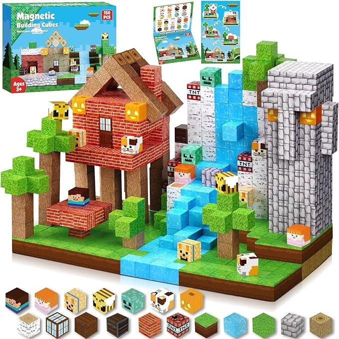Blocos de construção magnéticos MINECRAFT