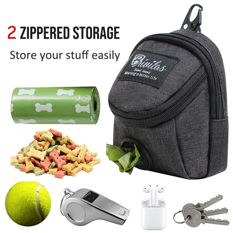 Bolsa de petiscos com porta sacos pet