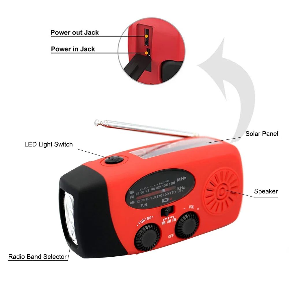 Estação de Energia SOLAR (power bank) Radio+Lantena