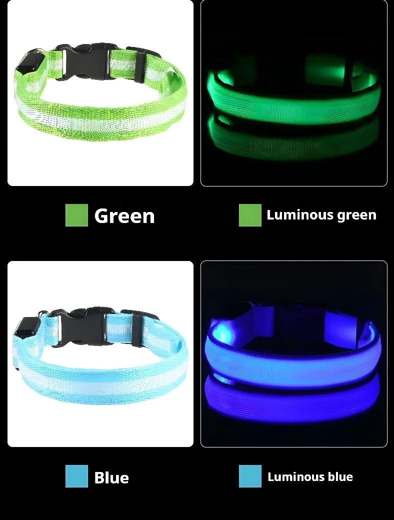 Coleira NEON estilosa para cães