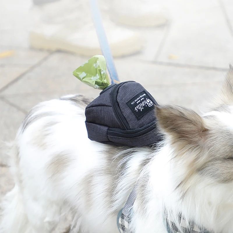 Bolsa de petiscos com porta sacos pet