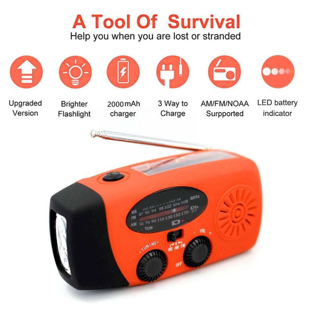 Estação de Energia SOLAR (power bank) Radio+Lantena