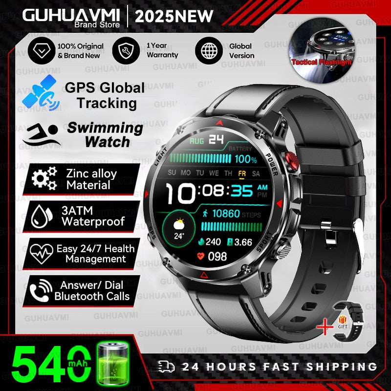 Smartwhatch 2025 GPS a Prova d' Agua 3ATM