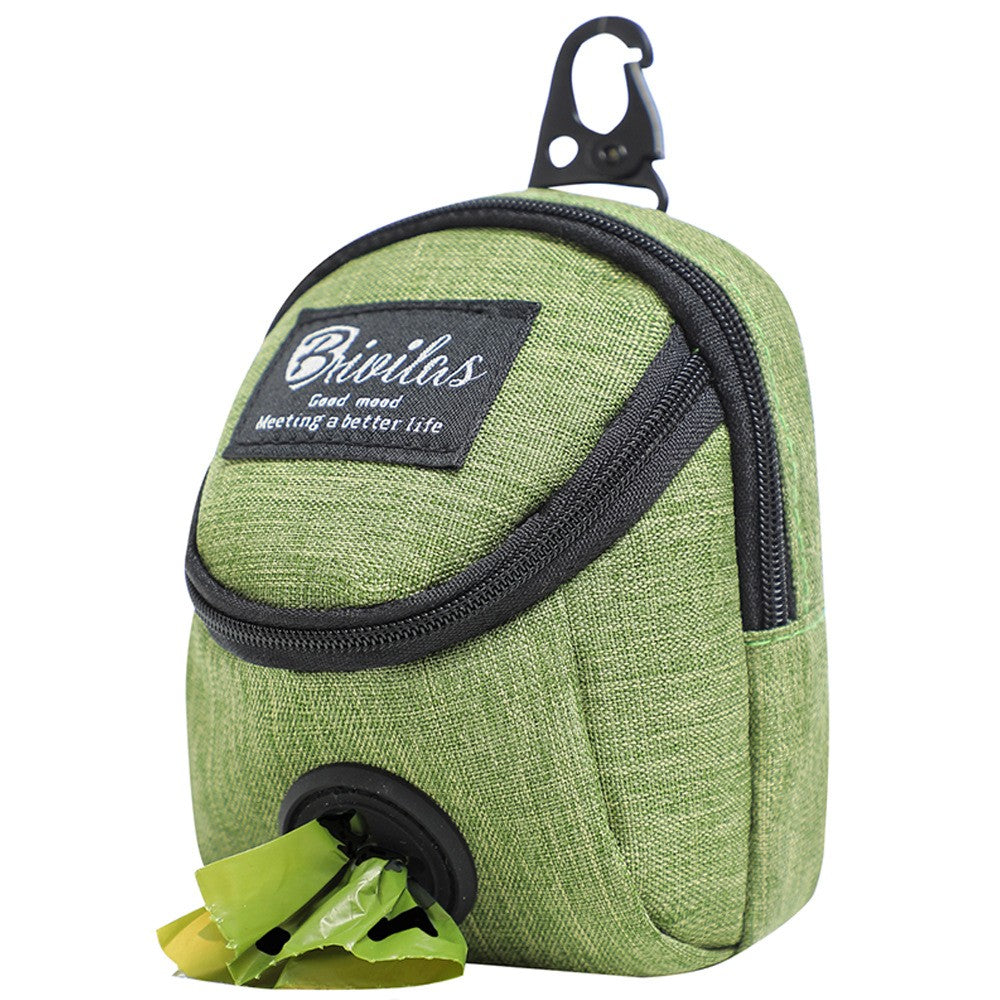 Bolsa de petiscos com porta sacos pet