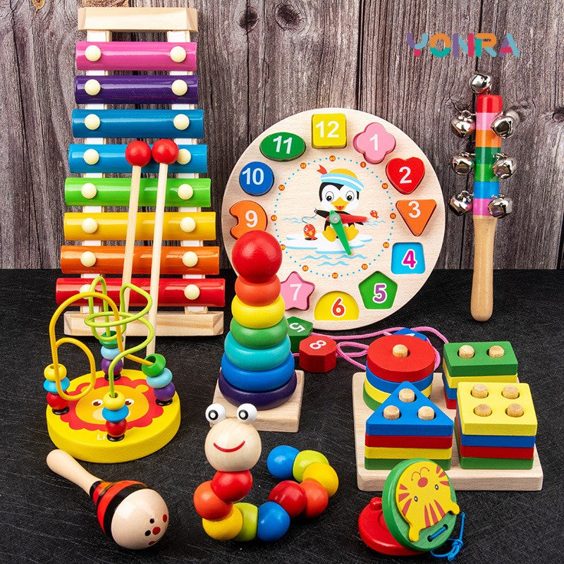 Kit Brinquedos montessori de madeira Instrumentos