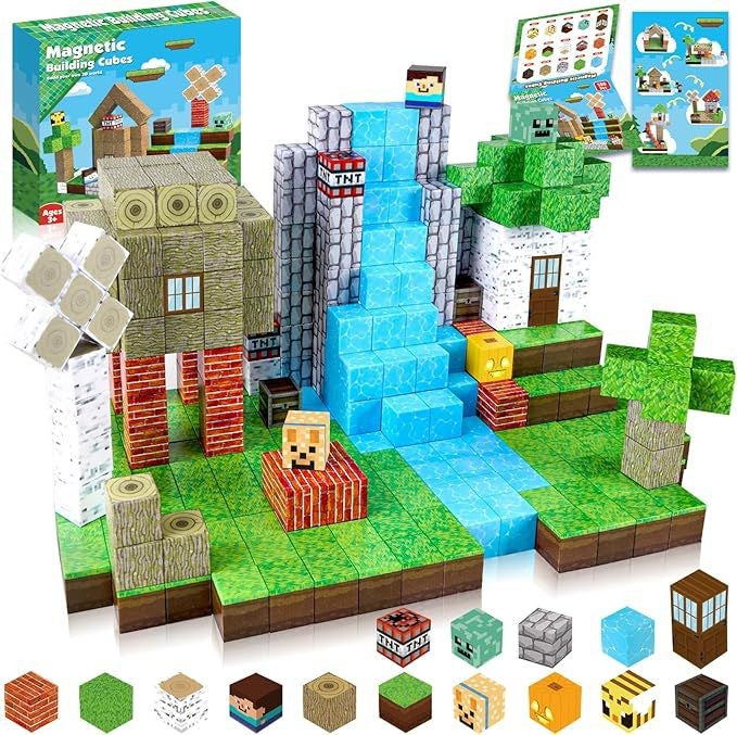 Blocos de construção magnéticos MINECRAFT