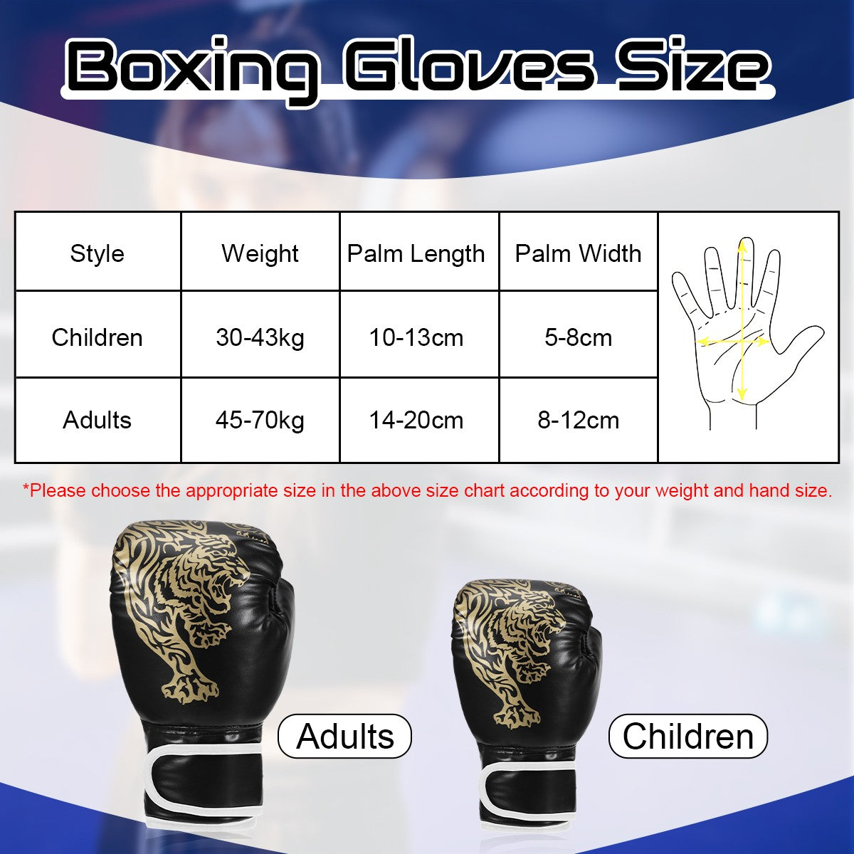 Luvas de Boxe Tigre - Especial para Treino