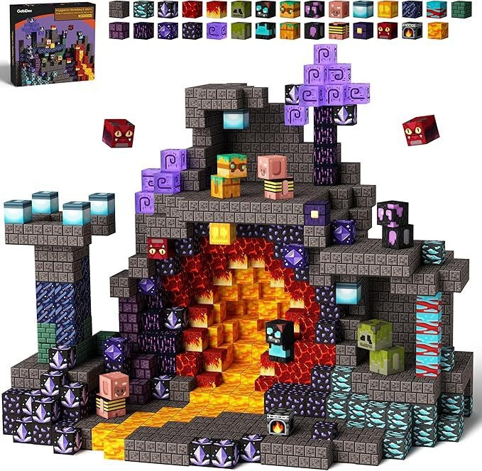 Blocos de construção magnéticos MINECRAFT