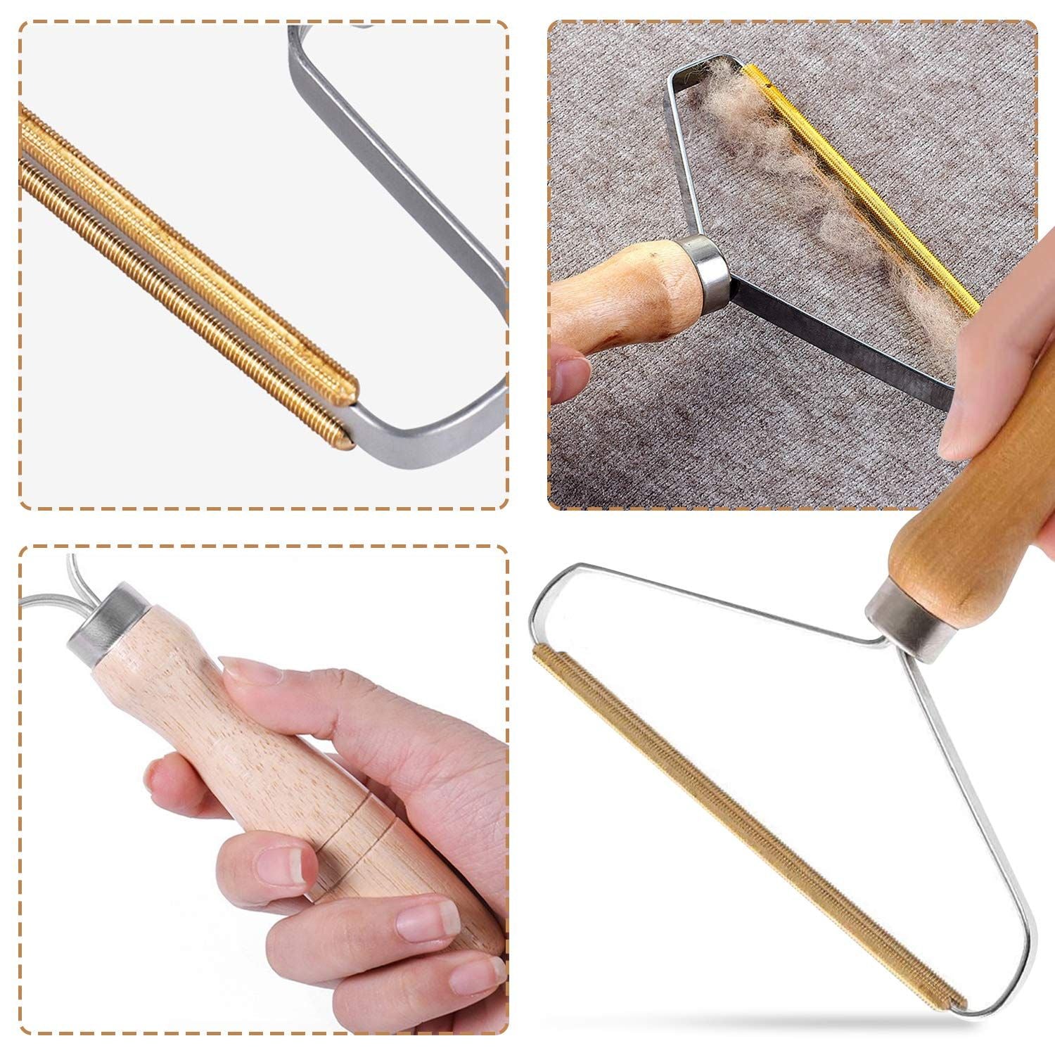 Removedor de Pelos Portátil Escova Manual para Limpeza
