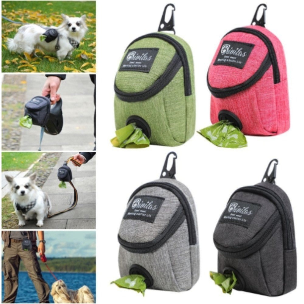 Bolsa de petiscos com porta sacos pet