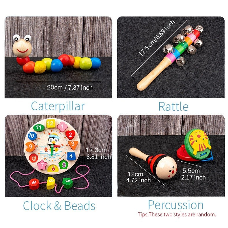 Kit Brinquedos montessori de madeira Instrumentos