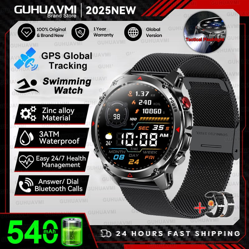 Smartwhatch 2025 GPS a Prova d' Agua 3ATM