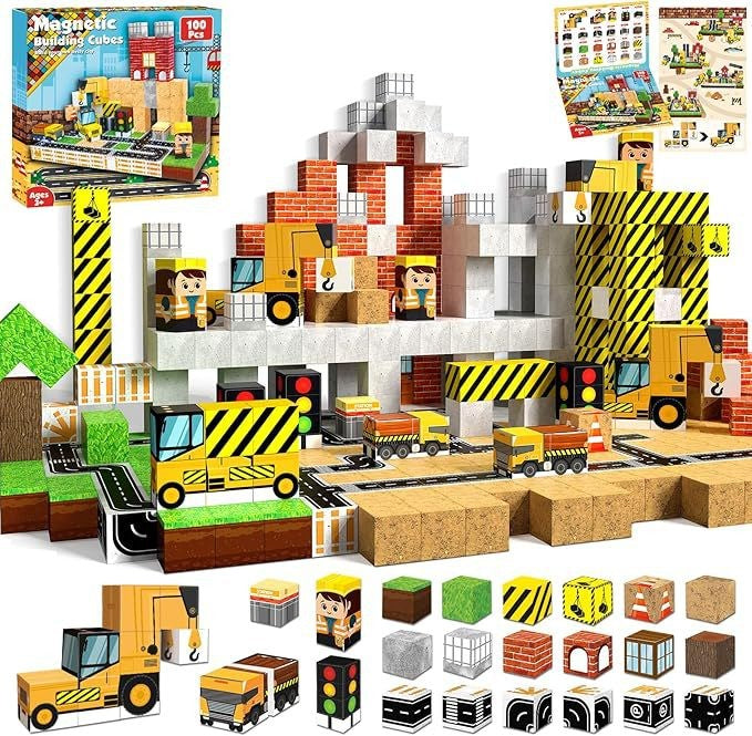 Blocos de construção magnéticos MINECRAFT