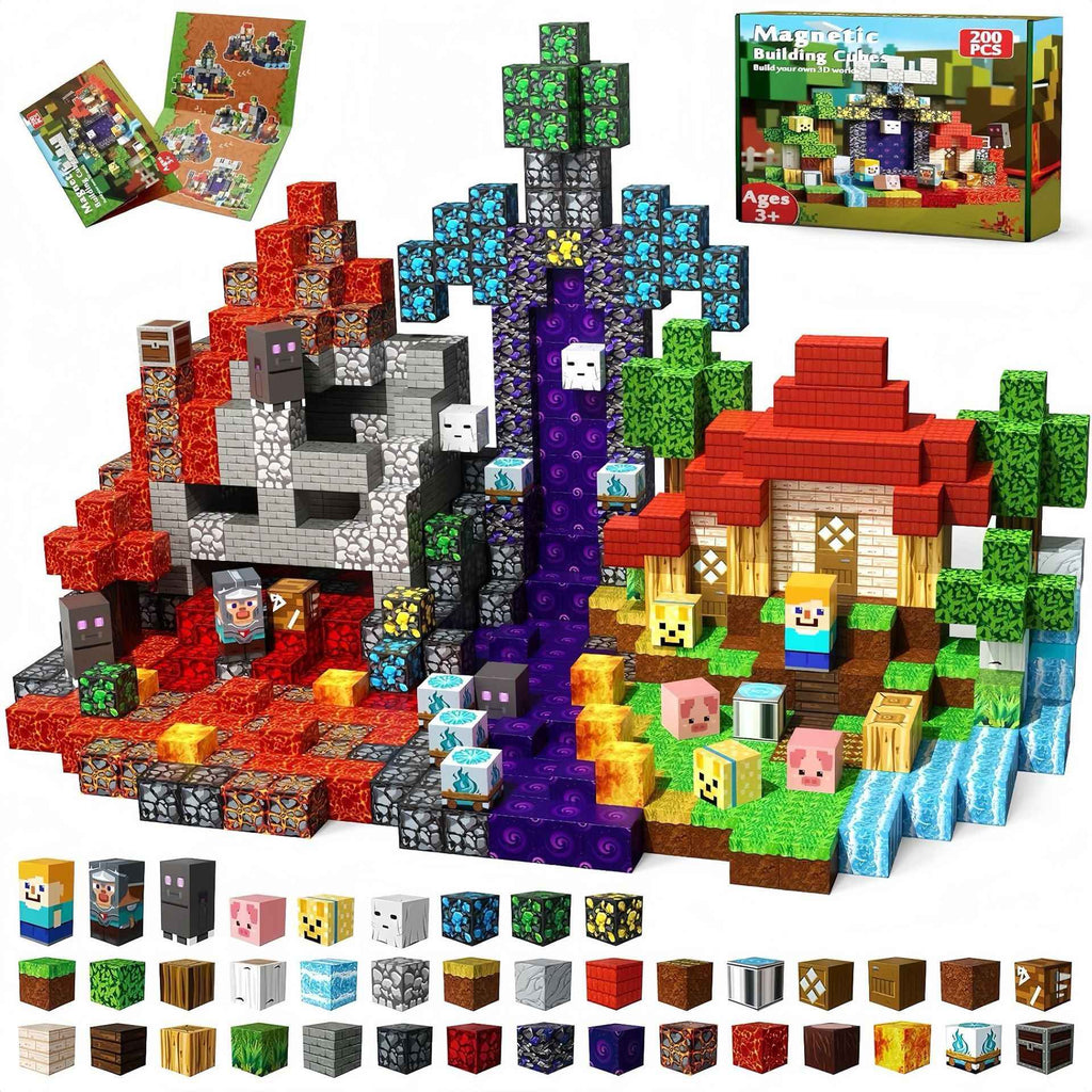 Blocos de construção magnéticos MINECRAFT