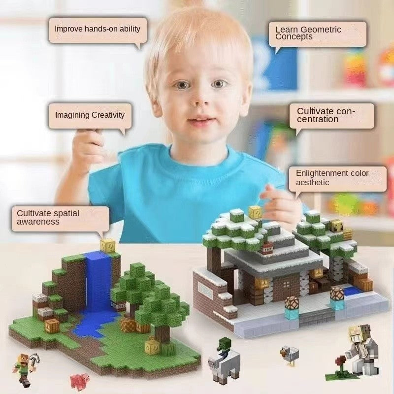 Blocos de construção magnéticos MINECRAFT