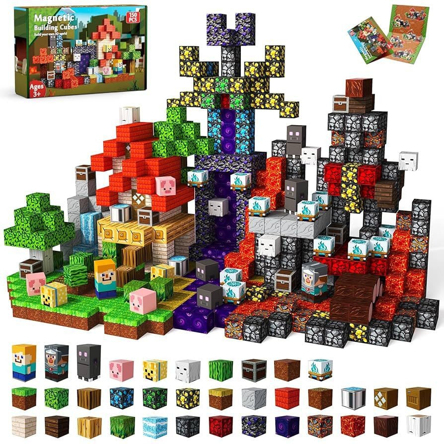 Blocos de construção magnéticos MINECRAFT