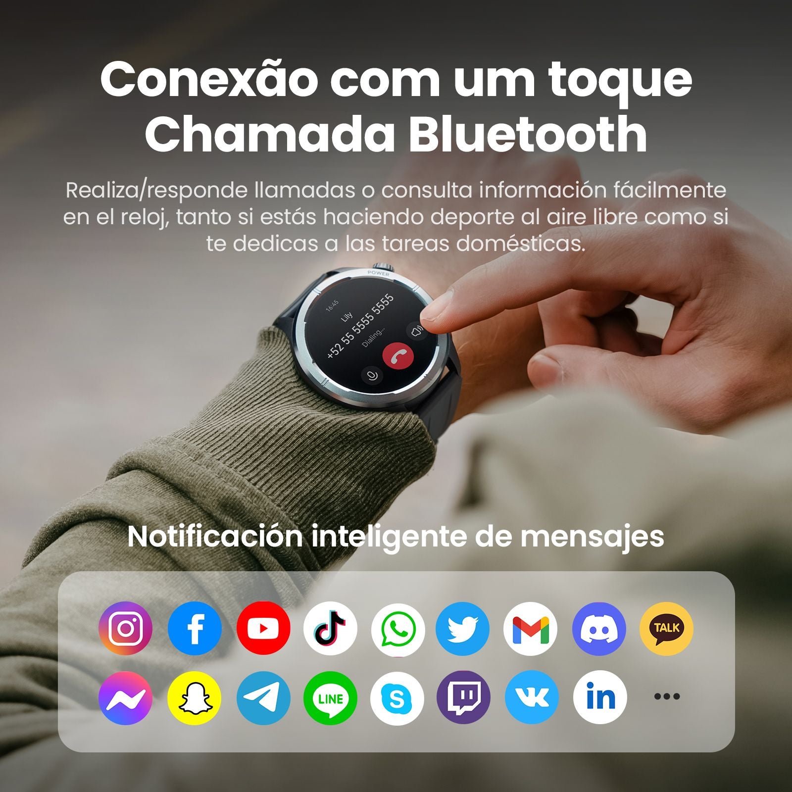 HAYLOU Solar Neo Smartwatches 1,53" Display HD 24H Monitoramento